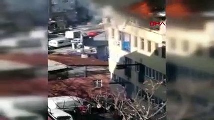 Güngören'de tekstil atölyesinde yangın çıktı