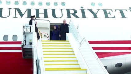Cumhurbaşkanı Erdoğan, İsviçre'de - Havalimanı karşılama