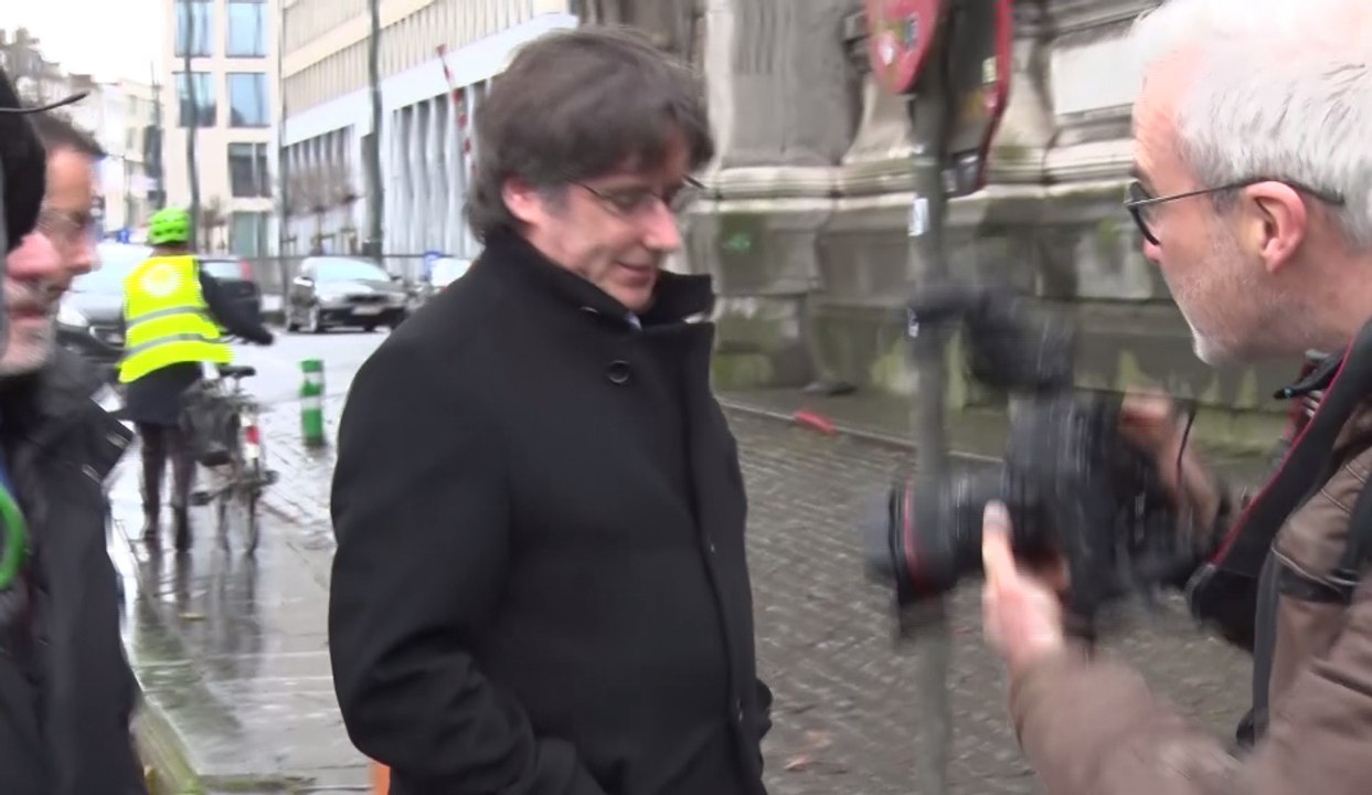 Chambre du conseil: Comparution des indépendantistes catalans Lluis Puig, Toni Comin et Carles Puigdemont