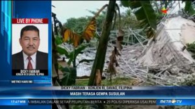 Terjadi 24 Kali Gempa Susulan di Davao Filipina