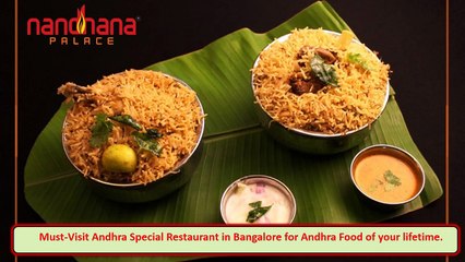 Must-Visit Andhra Special Restaurant in Bangalore for Andhra Food of your lifetime.
