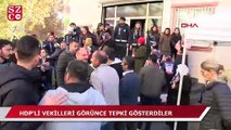 Diyarbakır HDP'li vekilleri görünce tepki gösterdiler