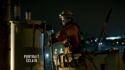 Simon  Blanchette, monteur de lignes - Portrait Éclair