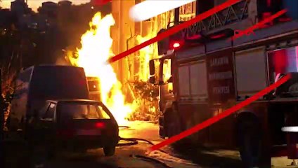 Kamyon damperi elektrik hatlarını kopardı, facia ucuz atlatıldı