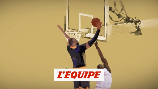 Le contre sur contre-attaque par LeBron James - Basket - NBA