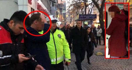 Takip edildiğini sanan kadın ortalığı birbirine kattı