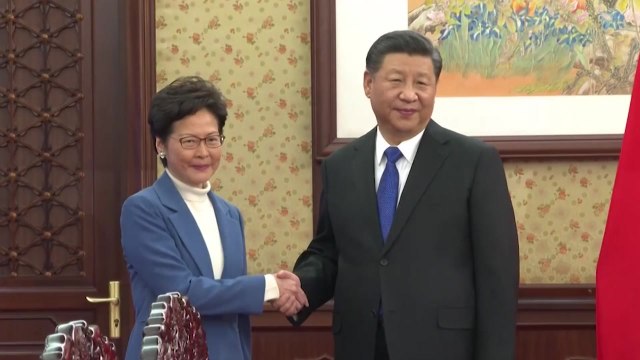 시진핑, 캐리 람 지지 재확인... 엄정한 법 집행 지지 / YTN