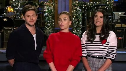 Scarlett Johansson and Niall Horan Make Cecily Strong's Christmas Wish Come True - SNL