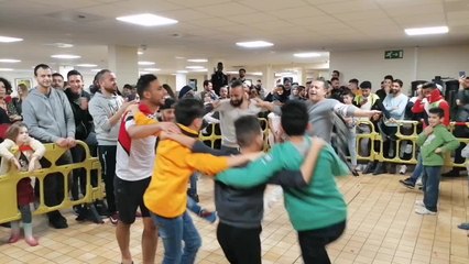 Evénement "Plaisirs d'hiver" organisé en décembre 2019 au centre Fedasil de Mouscron