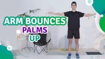 Arm bounces, palms up - Fit People