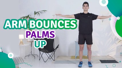 Arm bounces, palms up - Fit People