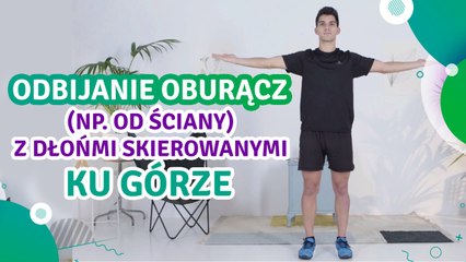 Odbijanie oburącz (np. od ściany) z dłońmi skierowanymi ku górze - Jesteś Fit