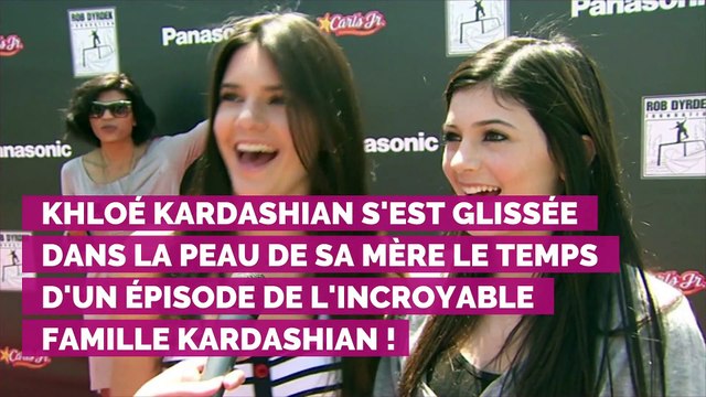 Khloe Kardashian bluffante quand elle imite sa mère Kris Jenner en déguisement