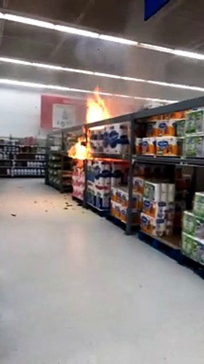 Flames Erupt in Retail Store