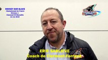 Hockey sur glace Interview d’Eric Sarliève, Coach des Sangliers Arvernes de Clermont-Ferrand, le 14/12/2019