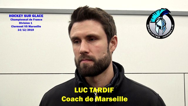 Hockey sur glace Interview de Luc Tardif, Coach des Spartiates de Marseille, le 14/12/2019
