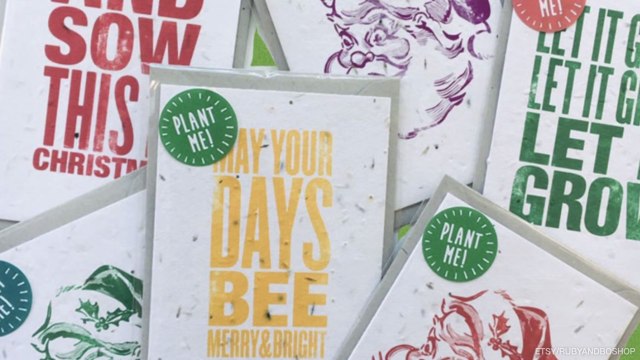 You Can Grow Herbs and Flowers From These Adorable Holiday Cards