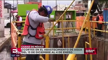Anuncia Conagua cortes de agua en la CDMX y el Edomex