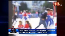 Tres niños venezolanos fueron agredidos en una escuela de Quito