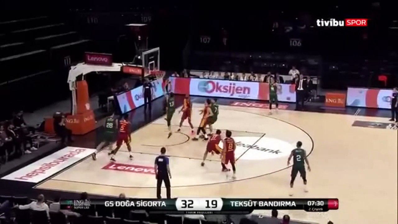 Galatasaray Doga Sigorta vs Tesküt Bandirma Basket Özet 07.11.2019