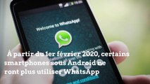 WhatsApp ne fonctionnera bientôt plus sur certains smartphones
