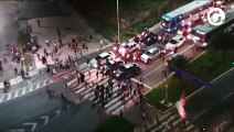 PM fura bloqueio de manifestantes na Ponte da Passagem