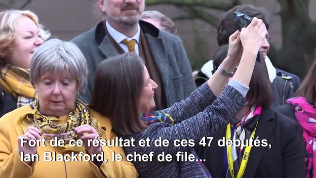 SNP: Arrivée des députés à Londres après leur victoire électorale