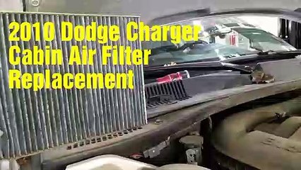 2010 Dodge Charger cabin air filter replacement
