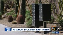 Cluster of mailboxes stolen from Mesa neighborhood