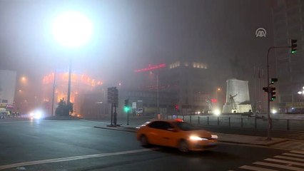 Başkentte yoğun sis etkili oldu