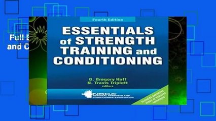 Full E-book  Essentials of Strength Training and Conditioning 4th Edition  For Free