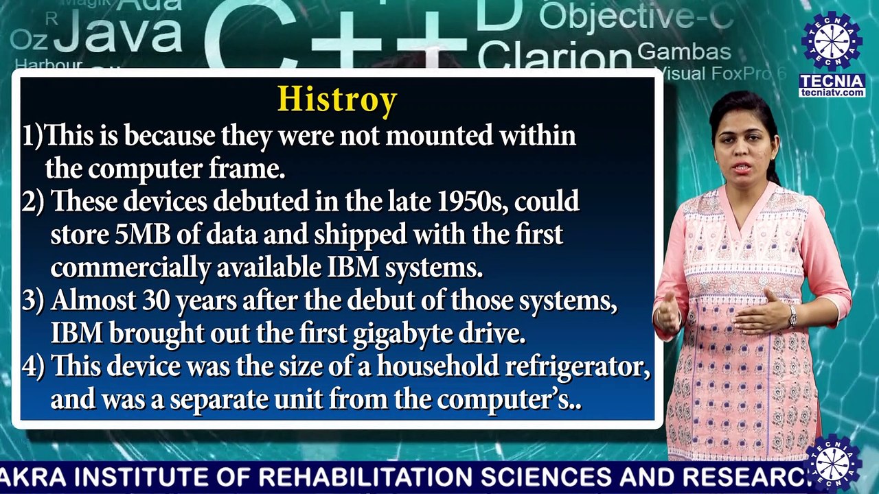 MCA || Ms. Sania Kukkar || External Storage Devices || TIAS || TECNIA TV