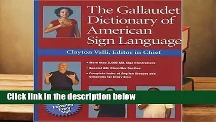 Full version  The Gallaudet Dictionary of American Sign Language Complete