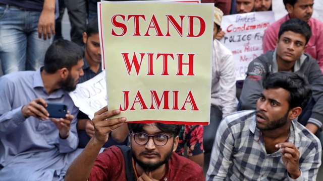 India police storm Jamia, AMU to break citizenship law protests
