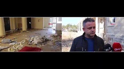Eski hastane binasında skandal görüntüler