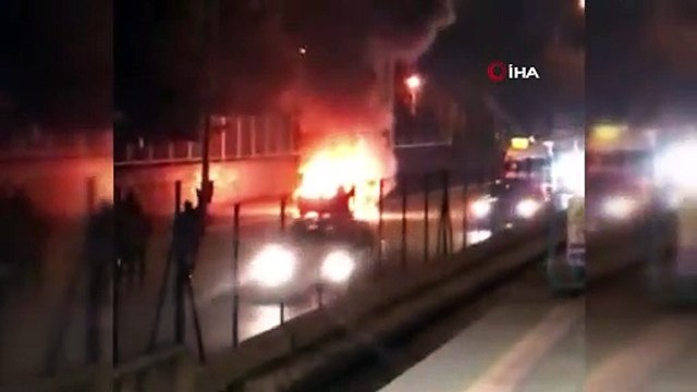 Alev topuna döndü! Canlarını zor kurtardılar
