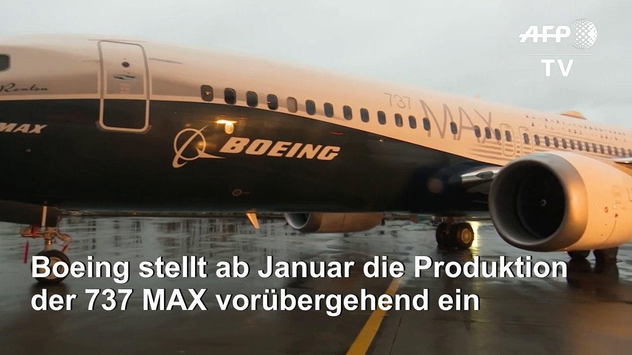 Boeing stellt Produktion der 737 MAX ein