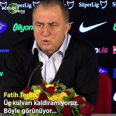 Fatih Terim: "3 kulvarı kaldıramıyoruz, geçen seneki oyuncucular formda değil"
