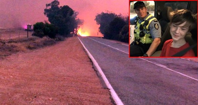 12 yaşındaki çocuk, abisinin kamyonetini kullanarak yangından kurtulmayı başardı