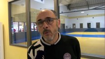 Gilles Derot avant le match d'Istres Provence Handball à Chambéry