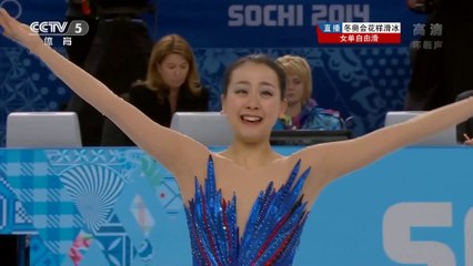 浅田真央 ソチオリンピック  FS（中国CCTV）