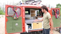 Rustic Camper Van Conversion Under $1.000 - Full Tour - Ep 168