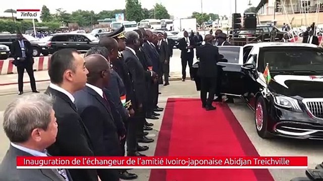 Infrastructure - Inauguration de l’échangeur de l’amitié Ivoiro-japonaise d’Abidjan Treichville carrefour Solibra