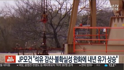 JP모건 "석유 감산·불확실성 완화에 내년 유가 상승"