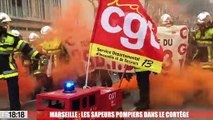 Grève à Marseille : les sapeurs pompiers du SDIS 13 au cœur de la manifestation