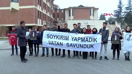 Eskişehir abd senatosu'nun kararı eskişehir'de protesto edildi