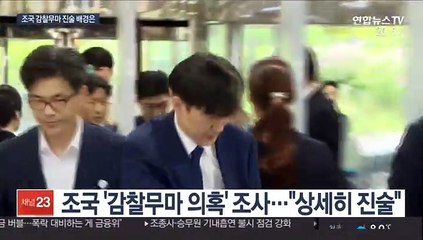 '가족 의혹'엔 입닫은 조국, 감찰무마엔 왜 진술?