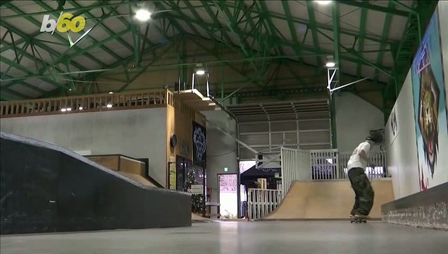 Blind Skateboarder Rides Ramps and Rails Using Only a Cane and His Memory