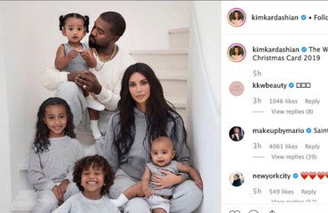 Download Video: Kim Kardashian West photoshopped North West into Christmas card