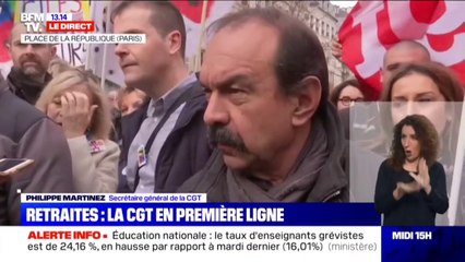 Philippe Martinez: "Il faut retirer le projet existant et faire évoluer le système"